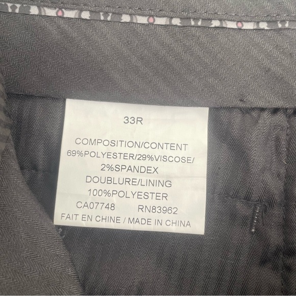 NWOT Soul of London Gray Glen Plaid Suit Pants Size 33R - Picture 8 of 15